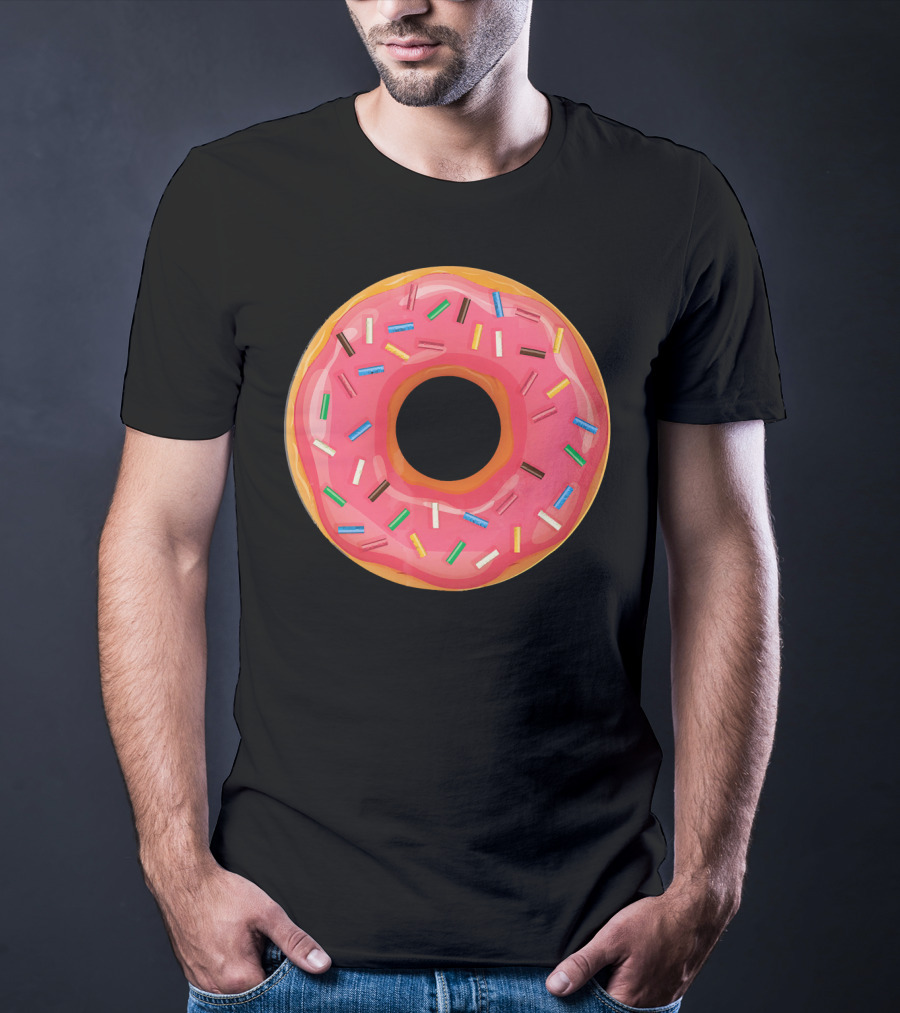 Simple Colorful Sprinkle Donut T-Shirt