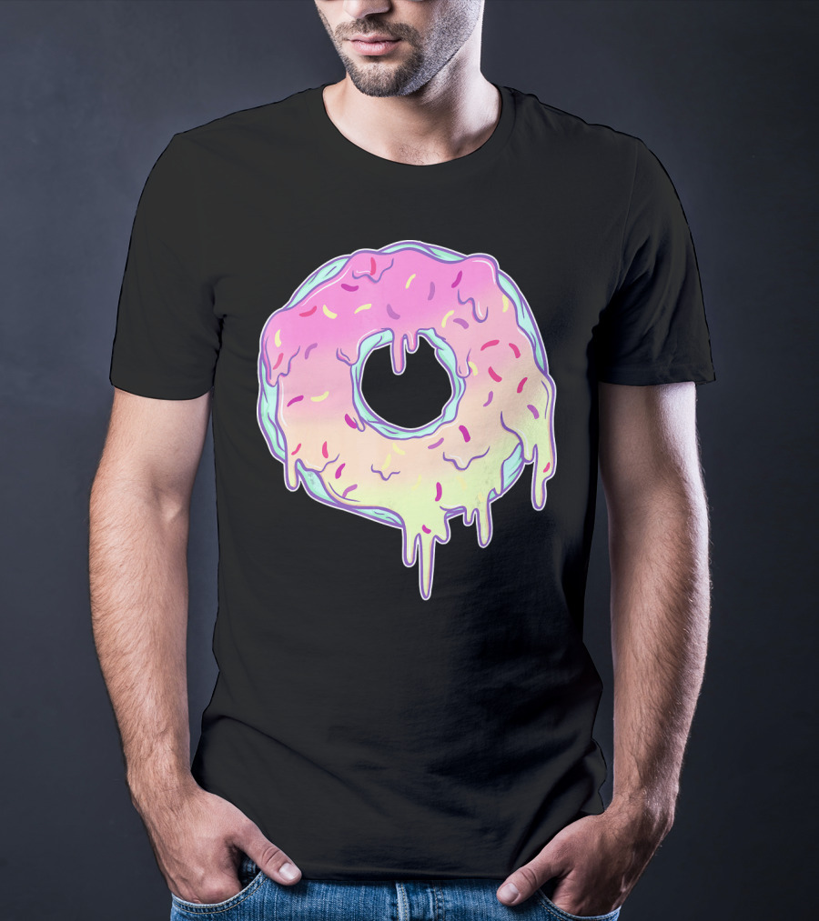Dripping Pastel Donut Aesthetic Got T-Shirt