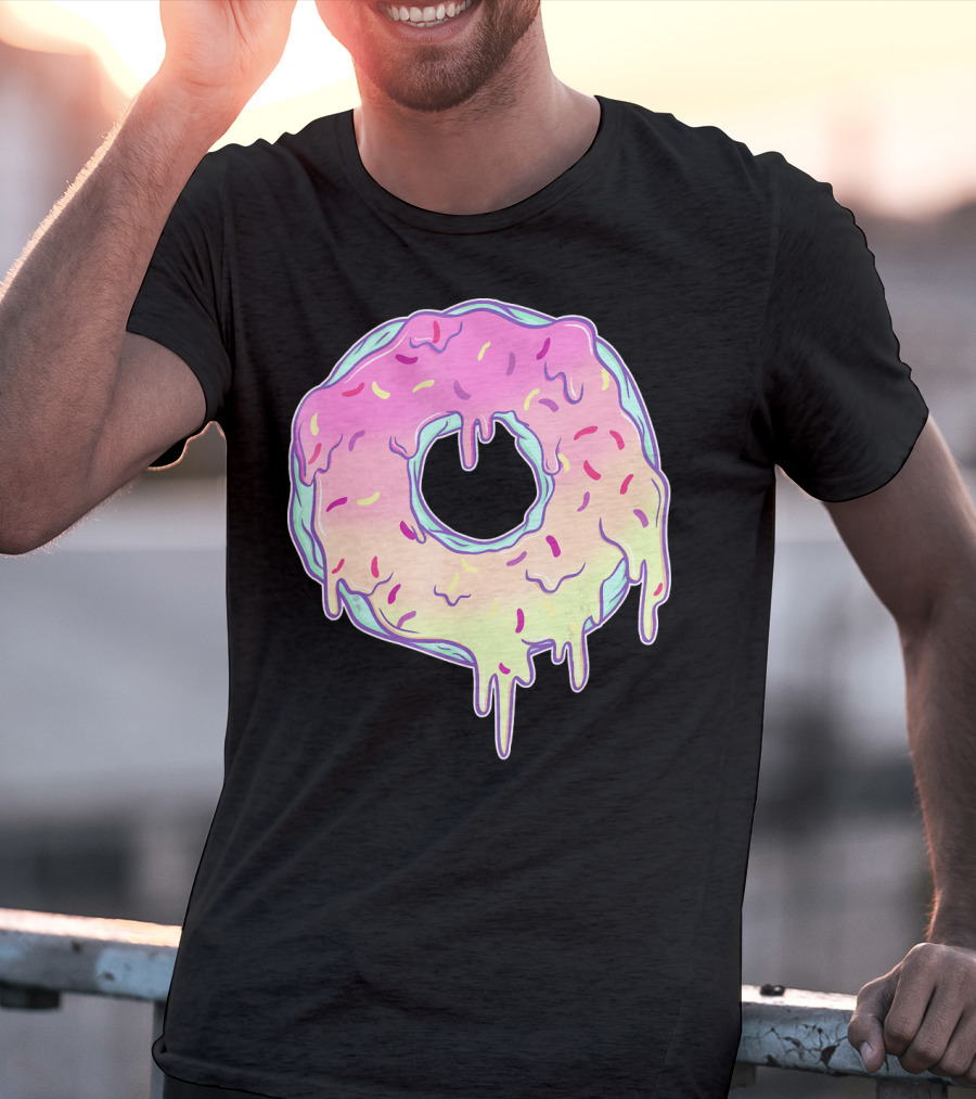 Dripping Pastel Donut Aesthetic Got T-Shirt