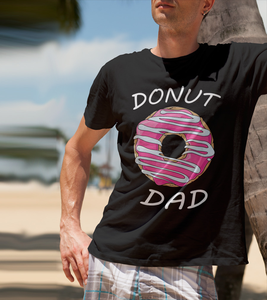 DONUT DAD Pink Frosting Swirl T-Shirt