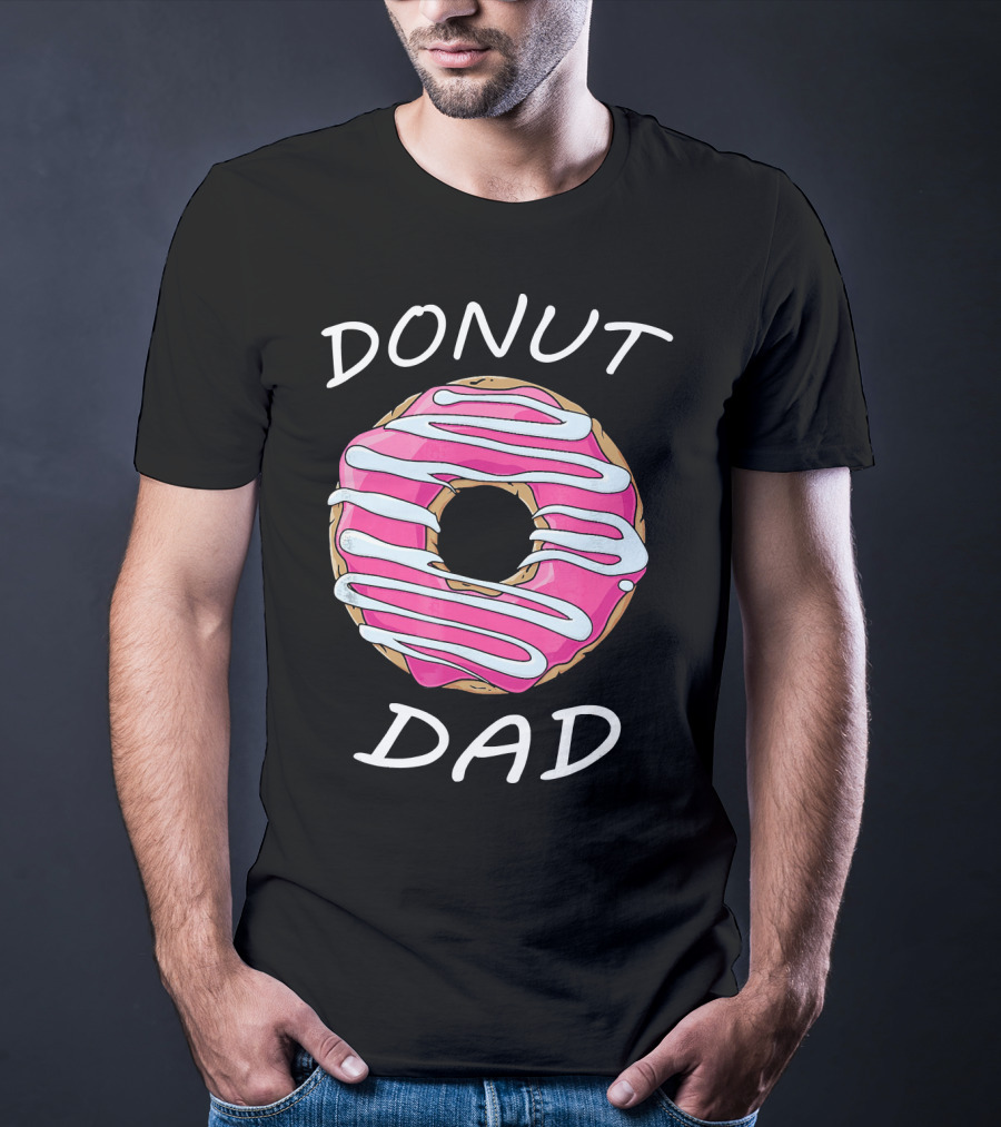 DONUT DAD Pink Frosting Swirl T-Shirt