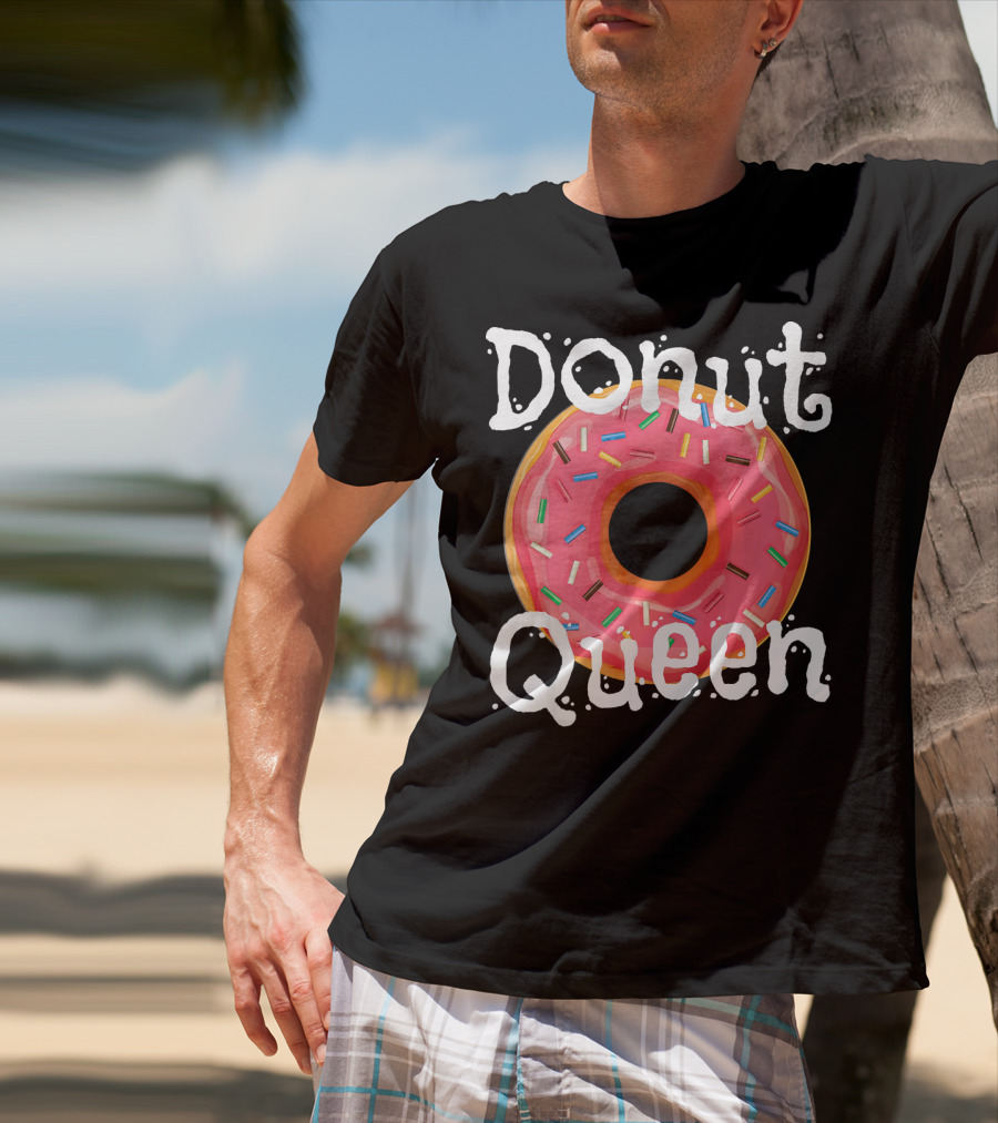 Donut Queen Sprinkled Pink Donut Enthusiast T-Shirt