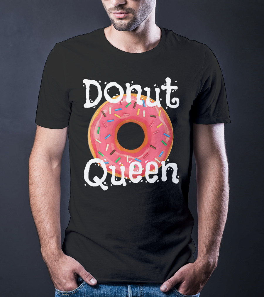 Donut Queen Sprinkled Pink Donut Enthusiast T-Shirt