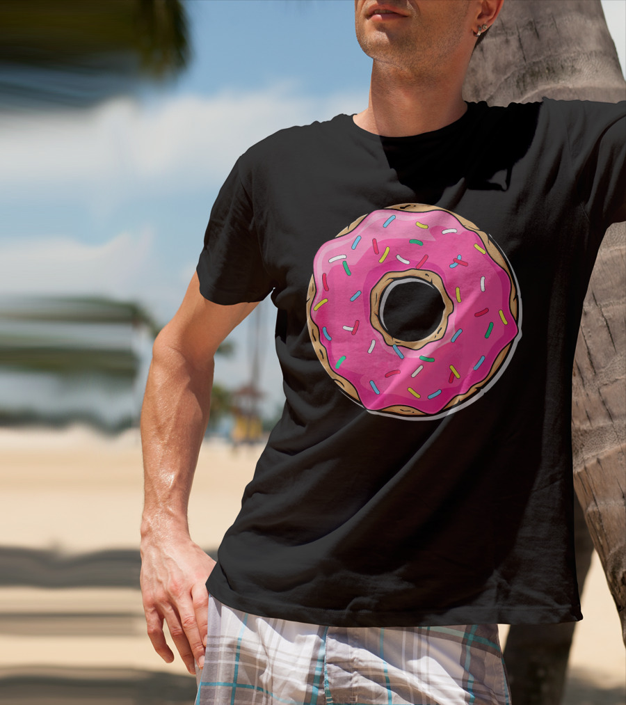 Pink Sprinkle Donut Delight T-Shirt