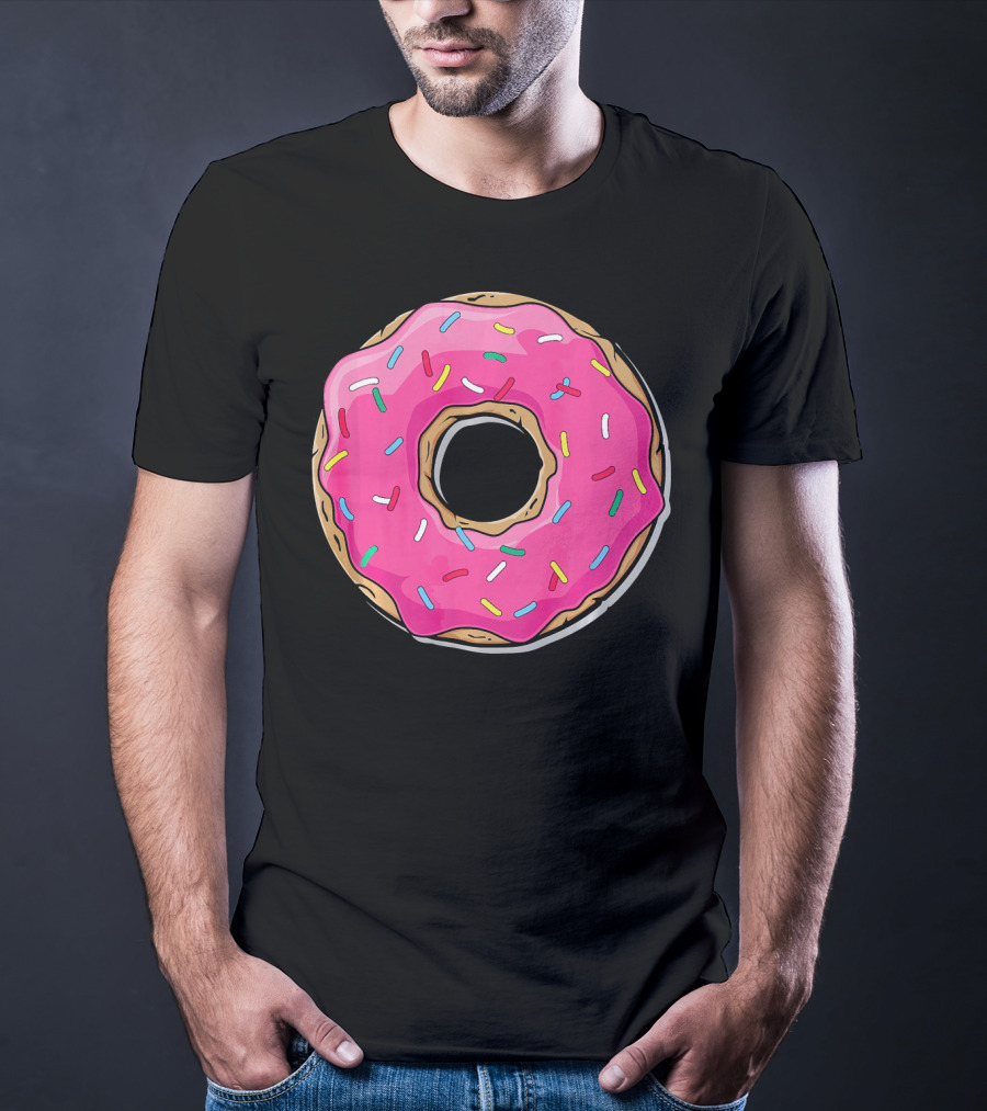 Pink Sprinkle Donut Delight T-Shirt