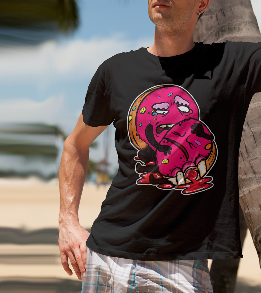 Funny Donut Dark Humor Eating Another Donut T-Shirt