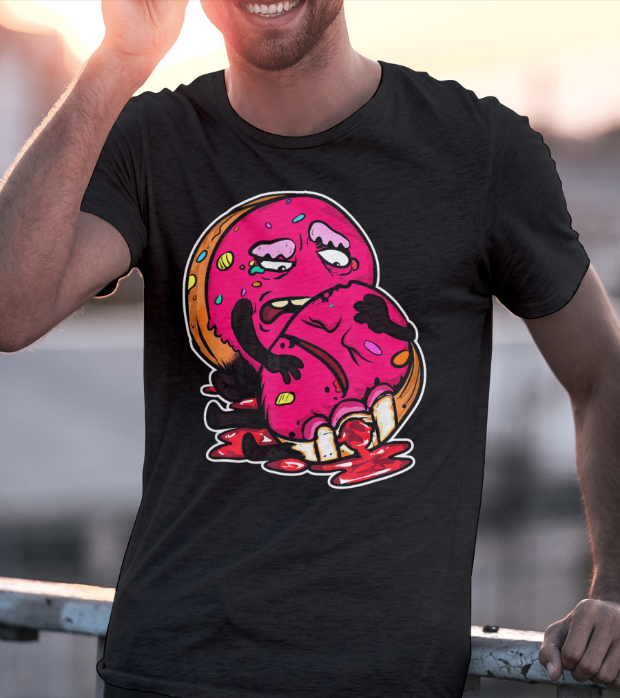 Funny Donut Dark Humor Eating Another Donut T-Shirt