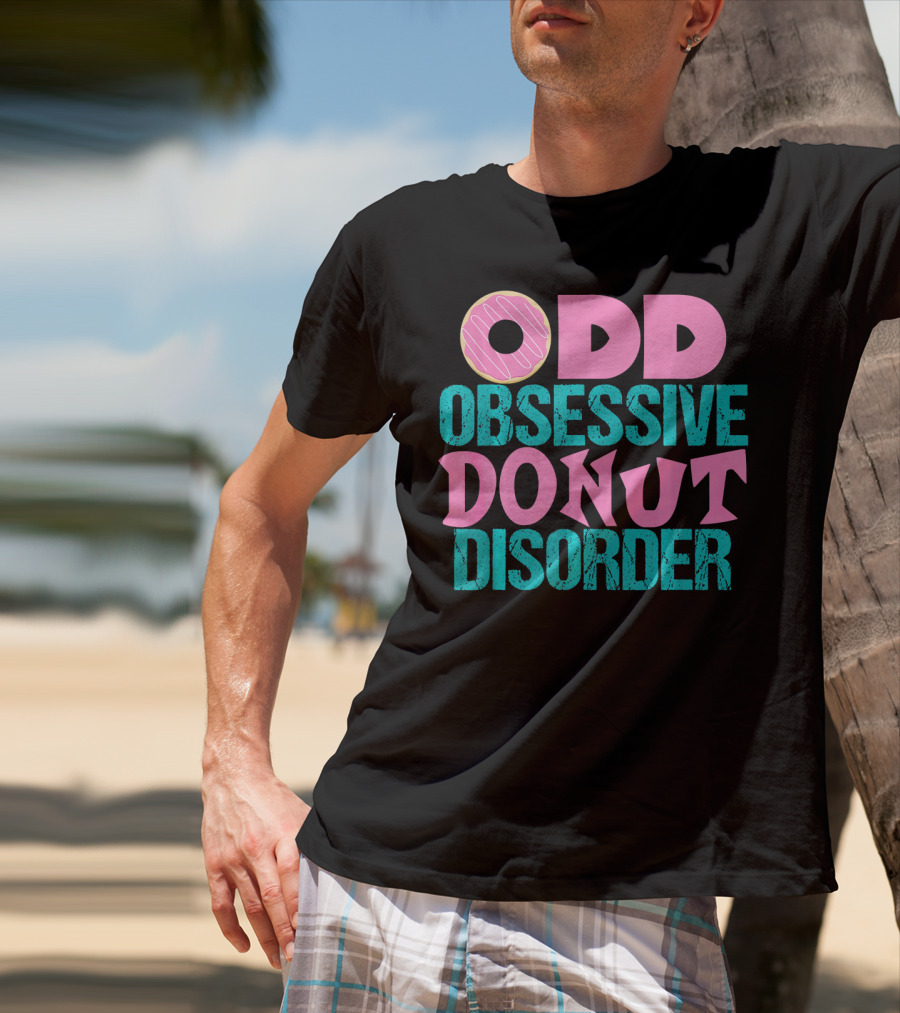 ODD Obsessive Donut Disorder Pink Icing T-Shirt