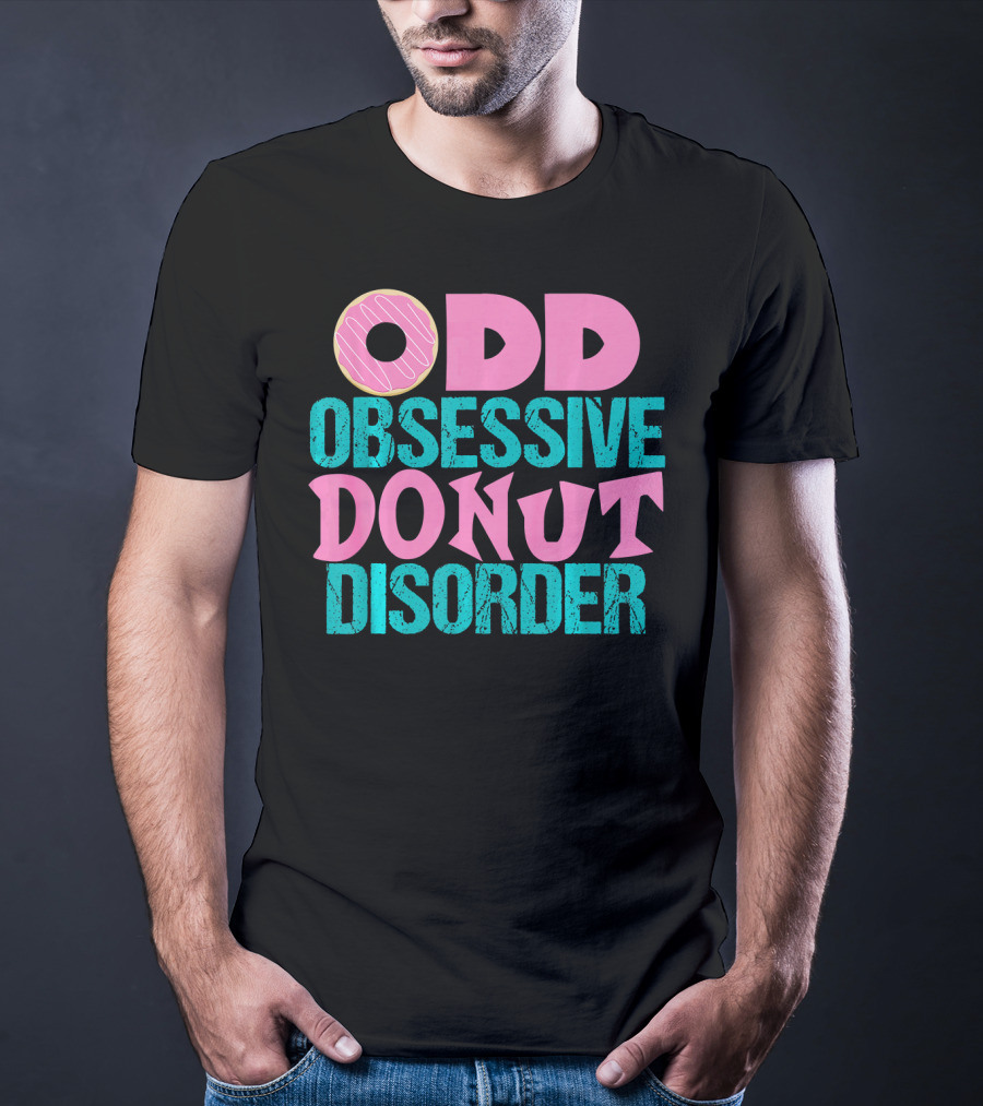 ODD Obsessive Donut Disorder Pink Icing T-Shirt