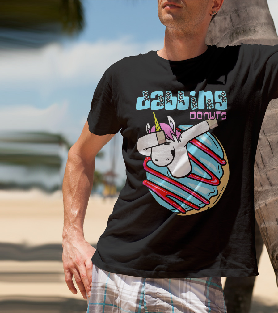 Dabbing Donuts Unicorn T-Shirt
