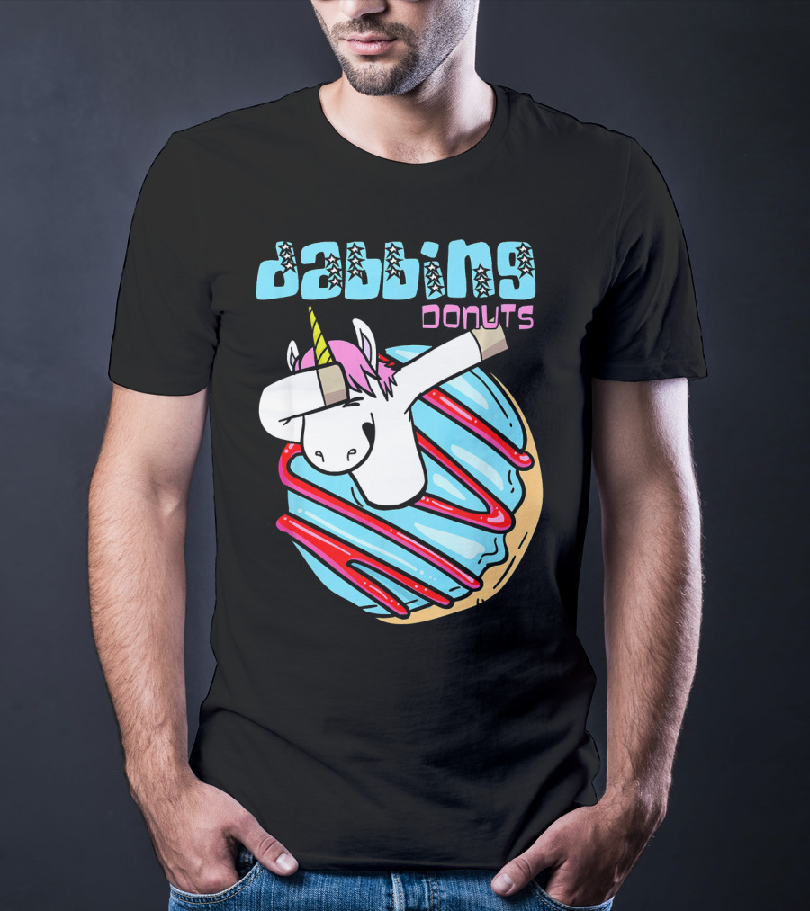 Dabbing Donuts Unicorn T-Shirt