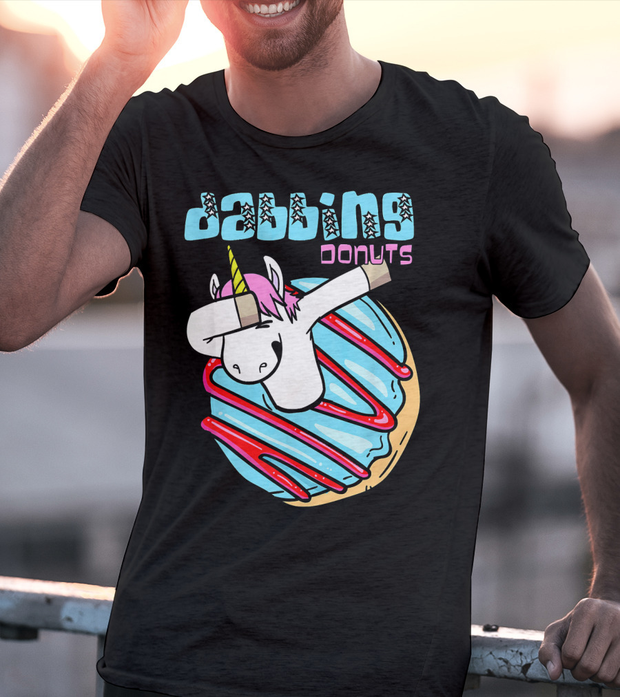 Dabbing Donuts Unicorn T-Shirt