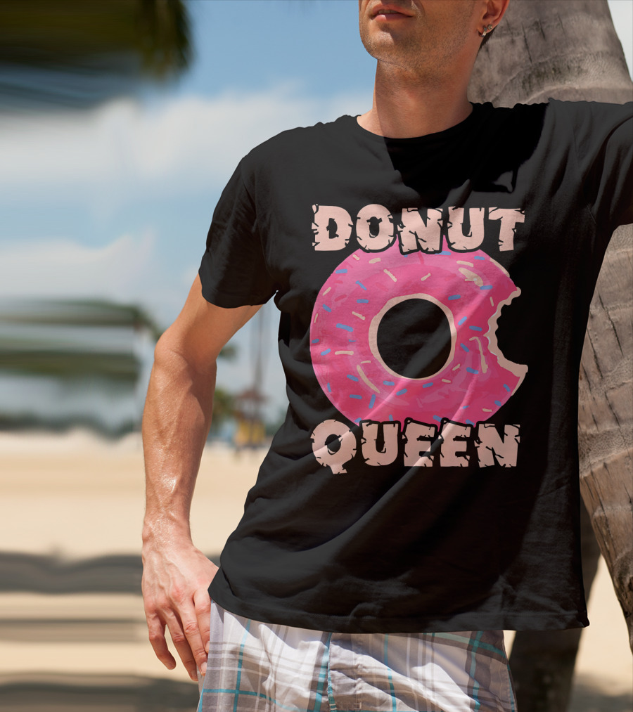 Donut Queen Pink Frosted Sprinkles Bite T-Shirt
