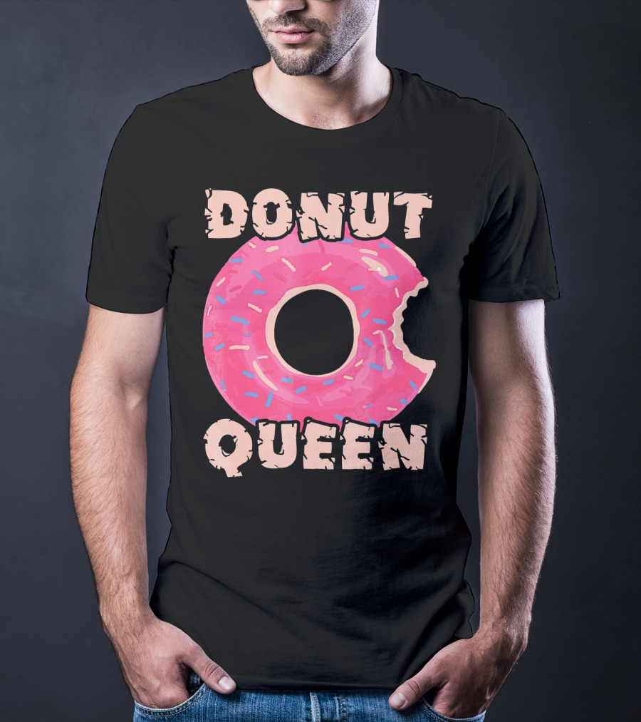 Donut Queen Pink Frosted Sprinkles Bite T-Shirt