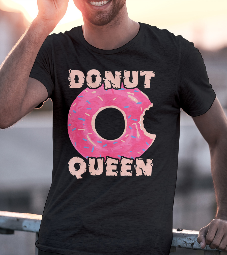 Donut Queen Pink Frosted Sprinkles Bite T-Shirt