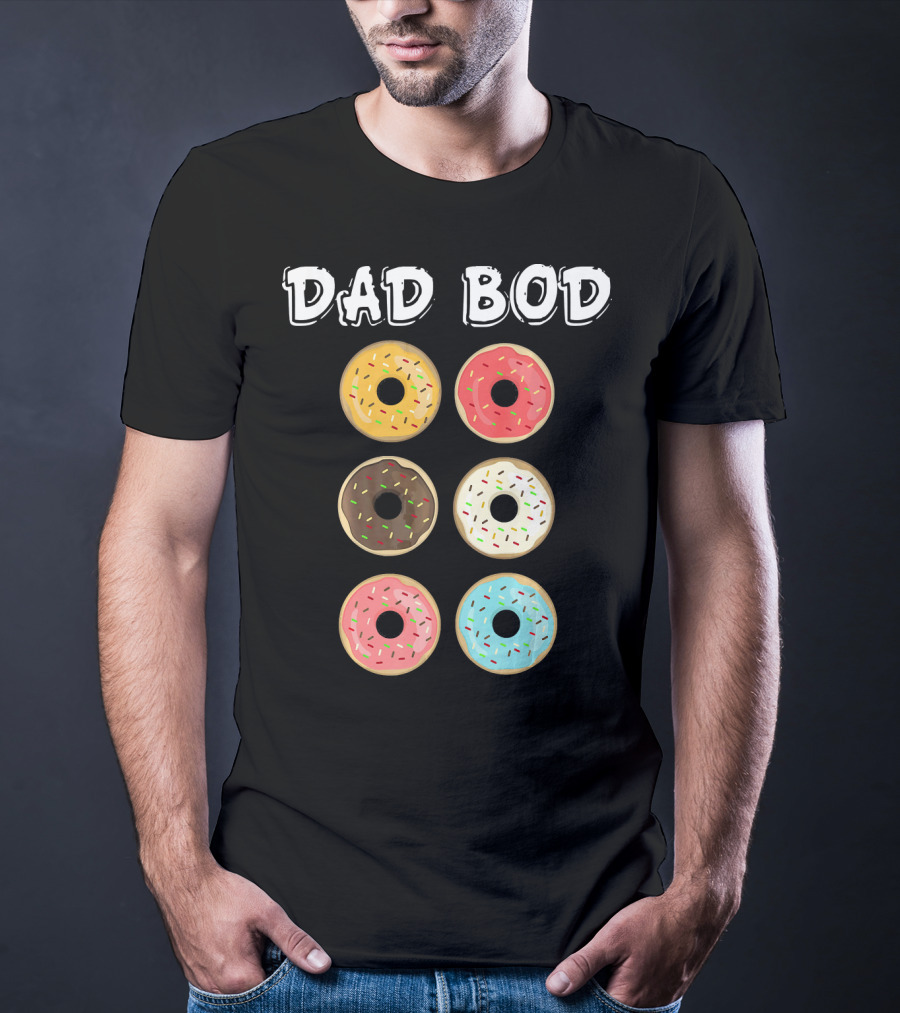 Dad Bod Donuts Father's Day Mens Fat Humor T-Shirt