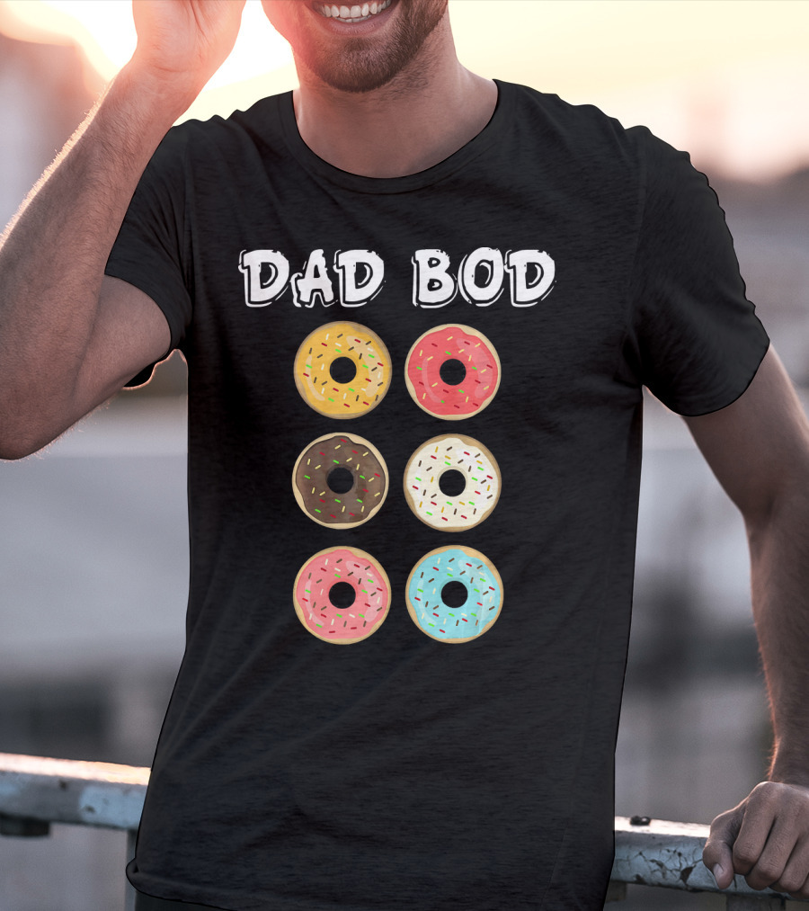 Dad Bod Donuts Father's Day Mens Fat Humor T-Shirt