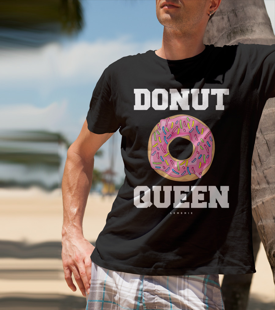 Donut Queen Pink Frosted Sprinkles Lumomix T-Shirt