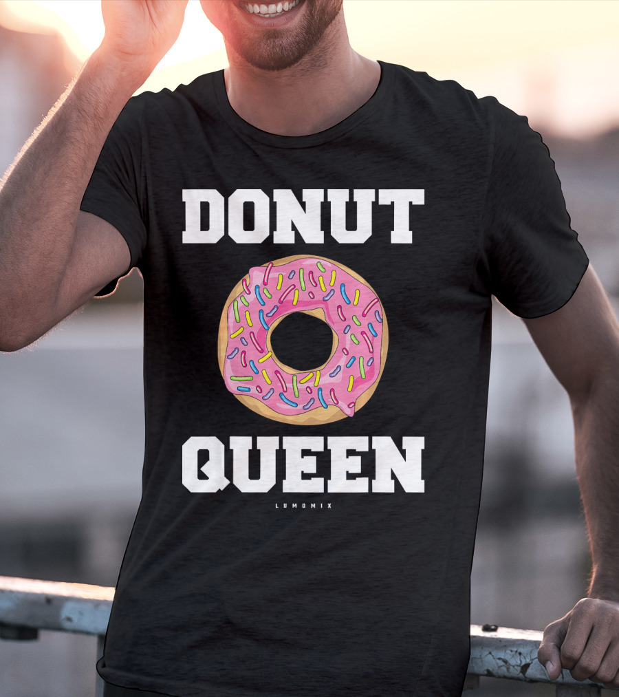Donut Queen Pink Frosted Sprinkles Lumomix T-Shirt
