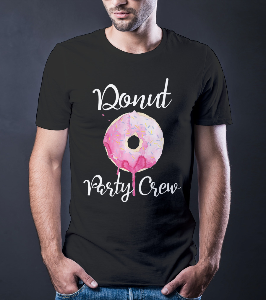 Donut Party Crew Donut Birthday T-Shirt