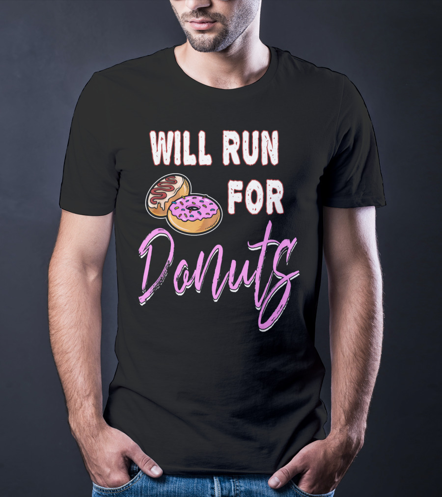 Will Run For Donuts Donut Lover's Delight T-Shirt