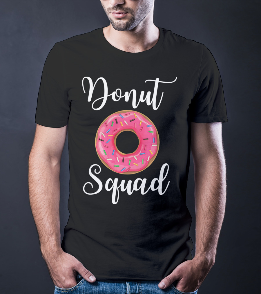 Donut Squad Funny Donut Lover Pink Sprinkles T-Shirt