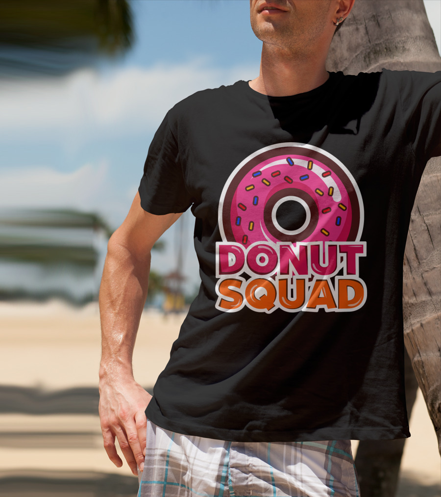 Cool Donut Squad Funny Doughnut Group With Sprinkles T-Shirt