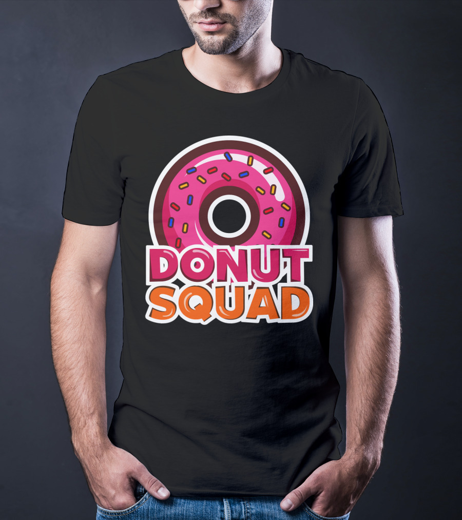 Cool Donut Squad Funny Doughnut Group With Sprinkles T-Shirt