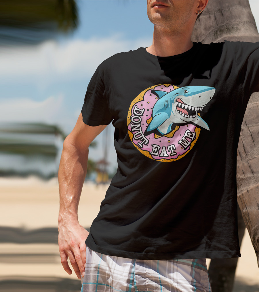 Donut Eat Me Shark Ocean Me T-Shirt