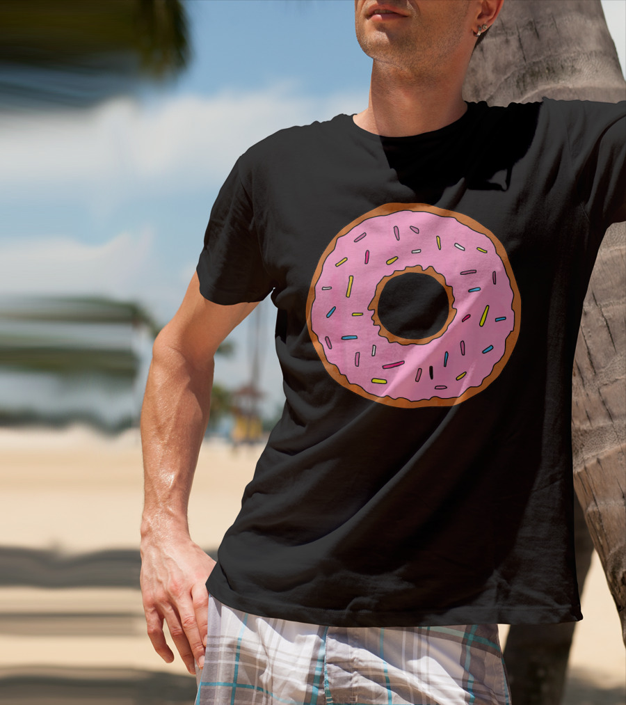 Pink Sprinkled Donuts Delicious Sweets Foodie T-Shirt