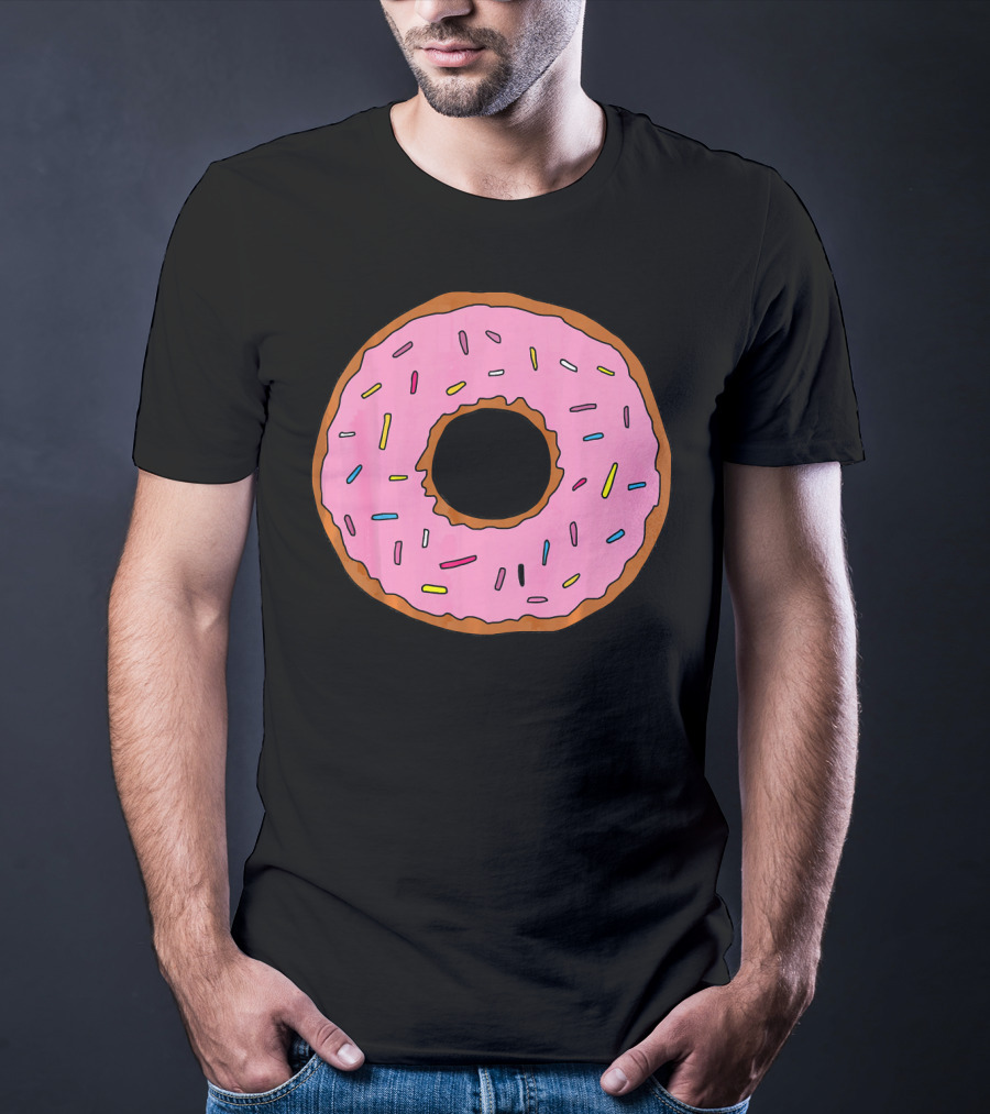 Pink Sprinkled Donuts Delicious Sweets Foodie T-Shirt