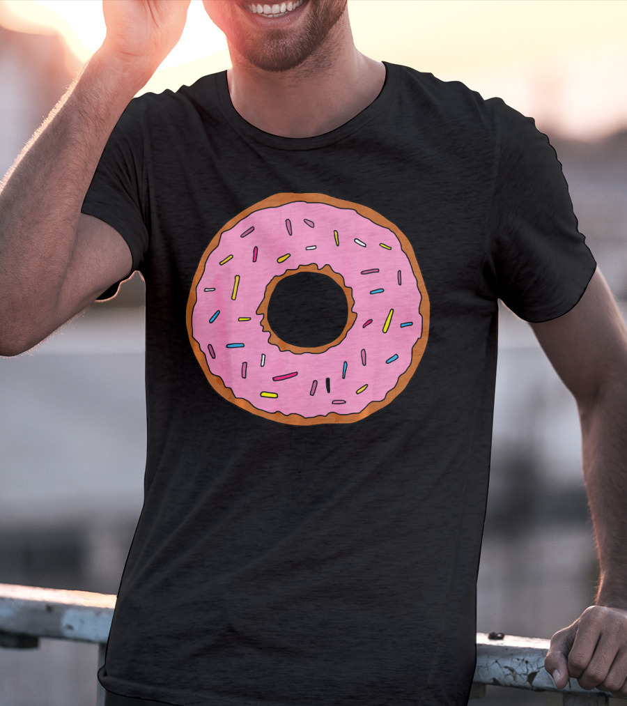 Pink Sprinkled Donuts Delicious Sweets Foodie T-Shirt