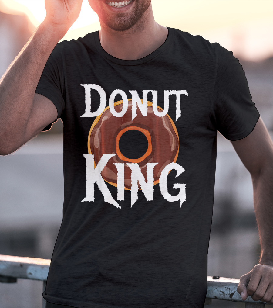 Donut King Food Lover Chocolate Glazed Enthusiast T-Shirt