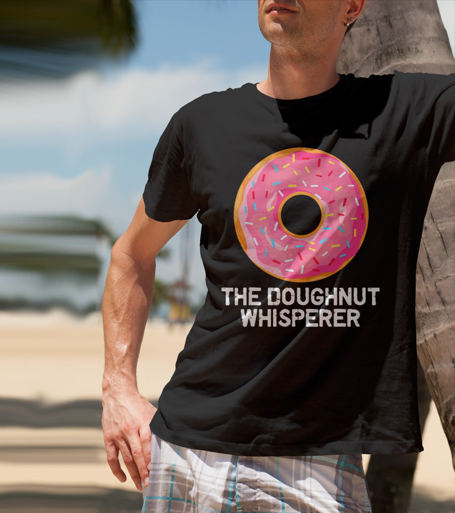 The Doughnut Whisperer Cool Pink Frosted Sprinkles T-Shirt