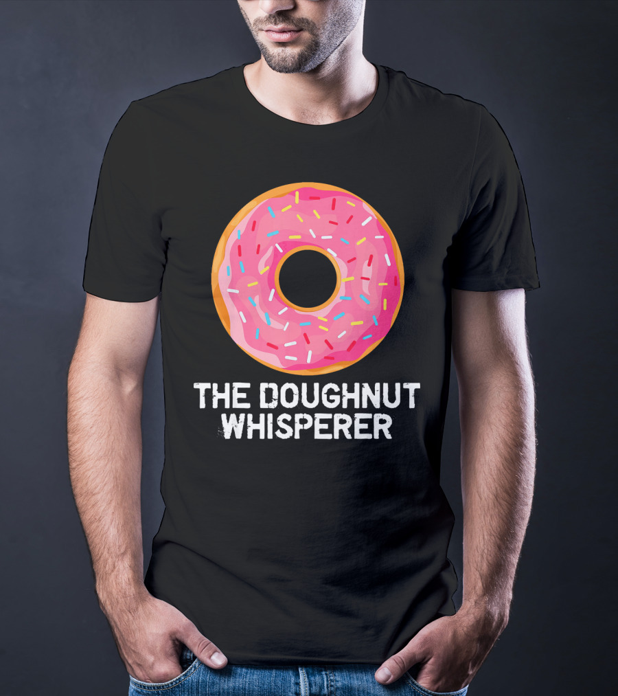 The Doughnut Whisperer Cool Pink Frosted Sprinkles T-Shirt
