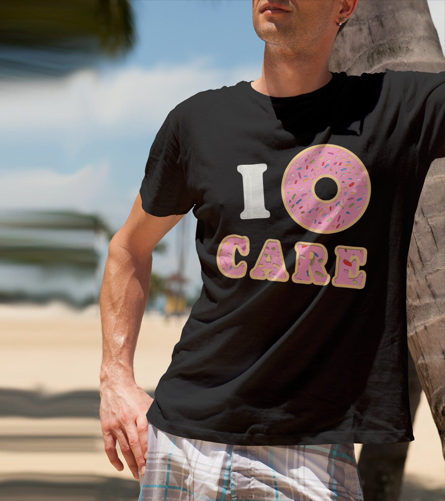 I Donut Care Funny Cool Sprinkles Doughnut T-Shirt