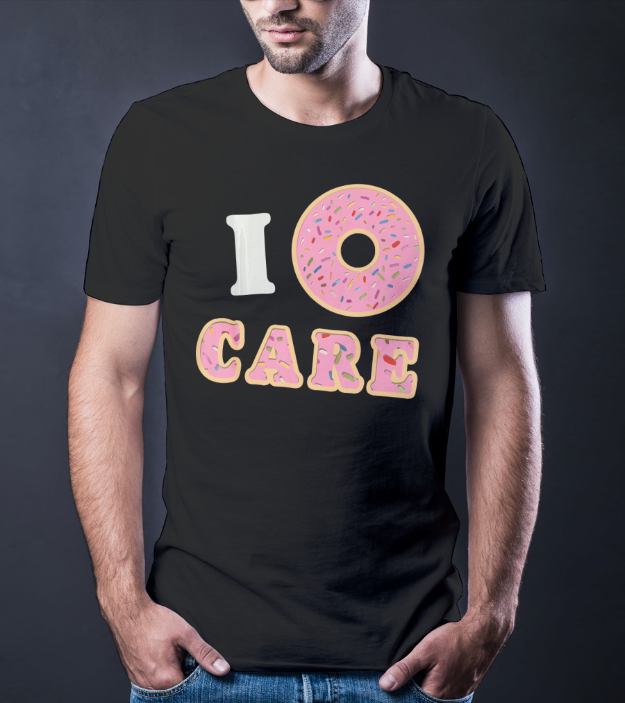 I Donut Care Funny Cool Sprinkles Doughnut T-Shirt