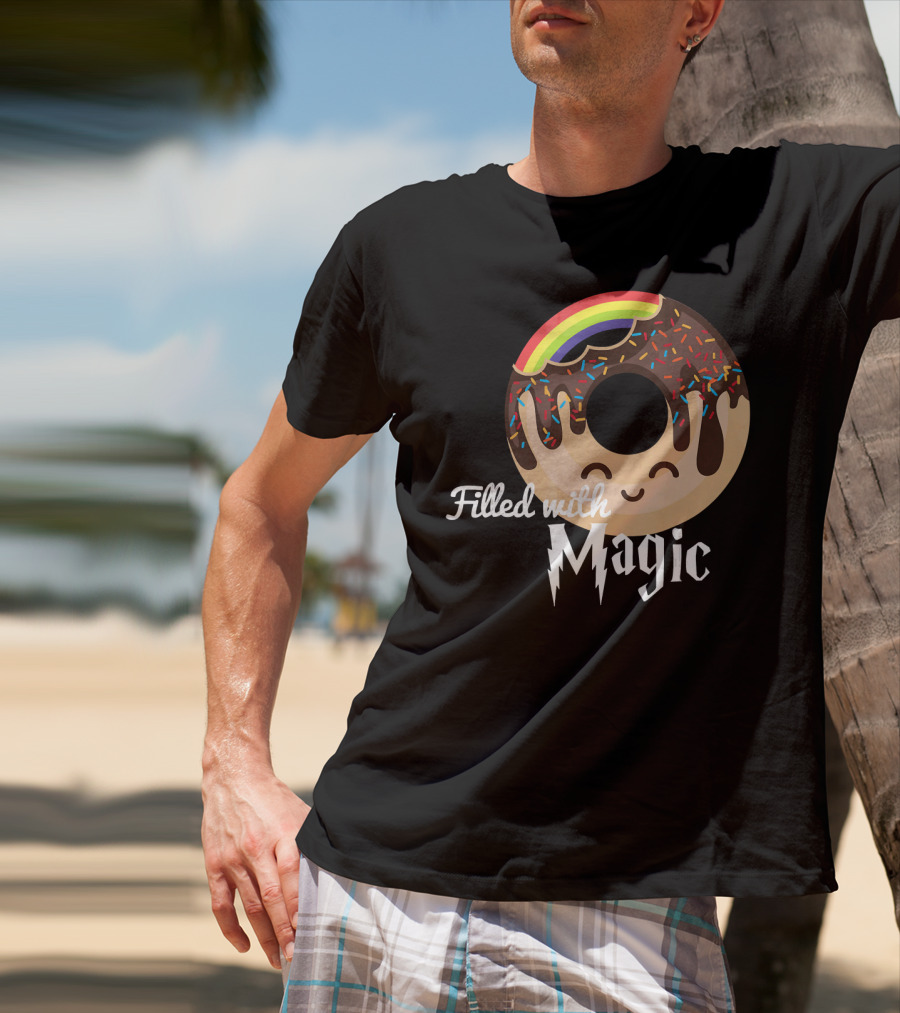 Magic Rainbow Choc Donut Filled With Magic T-Shirt