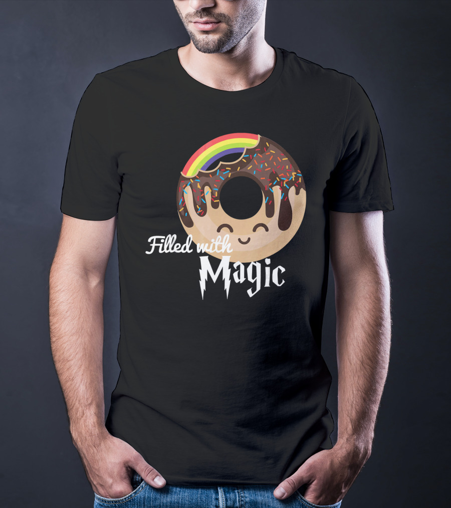 Magic Rainbow Choc Donut Filled With Magic T-Shirt