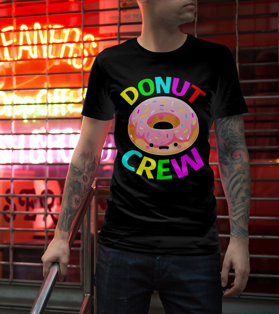 Donut Crew Birthday Celebration Party T-Shirt