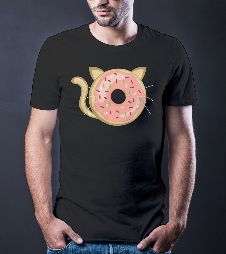Funny Donut Cat Birthday Sprinkle Kitty T-Shirt