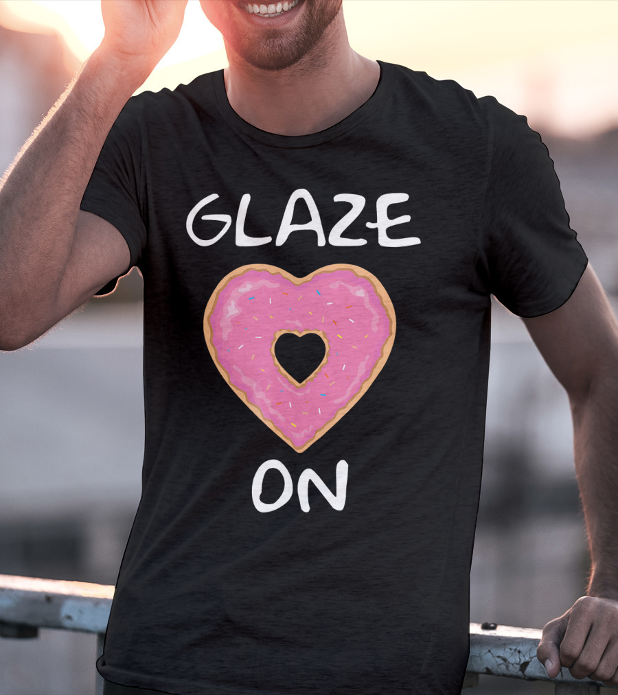 Bakers Dozen Glaze On Donut Heart T-Shirt
