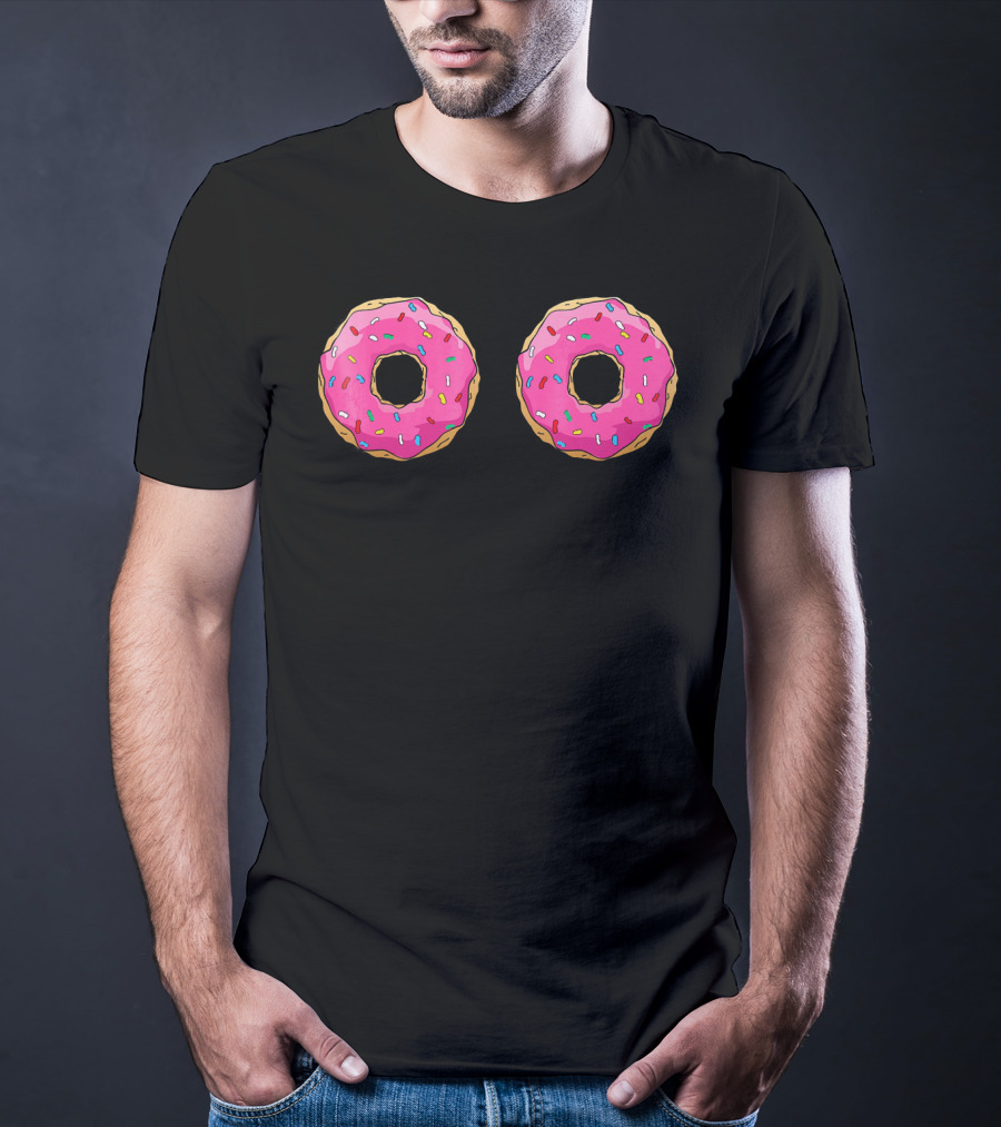 Funny Pink Sprinkle Donut Doughnut T-Shirt