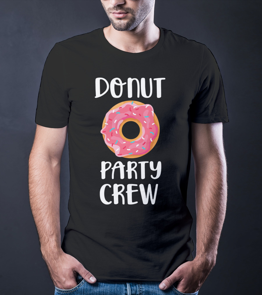 Donut Party Crew Longsleeve Donut Sprinkle T-Shirt