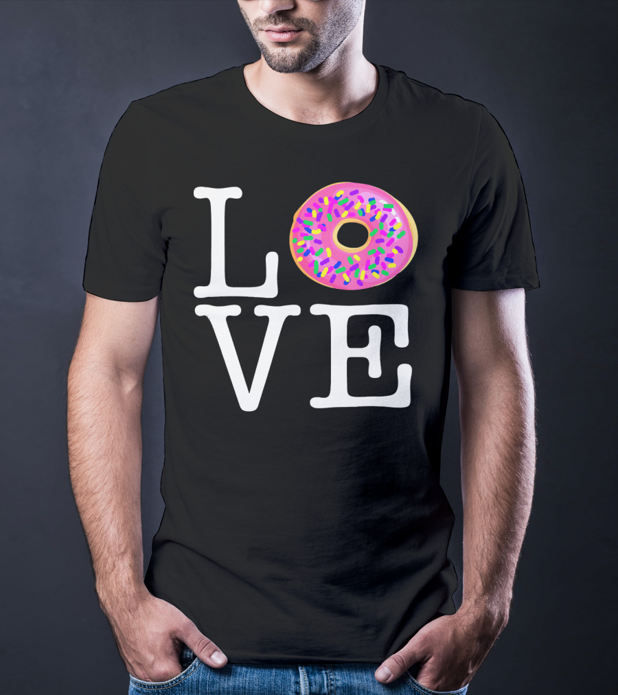 LOVE Donut Pink Sprinkles T-Shirt