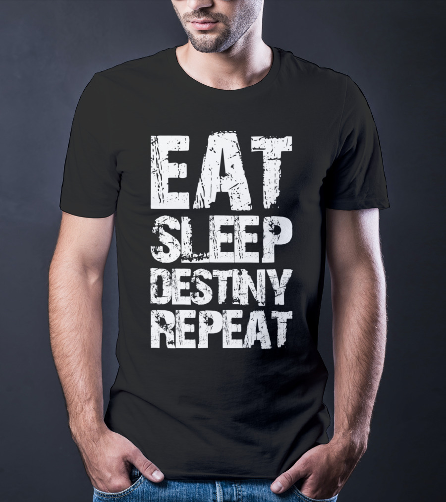 Eat Sleep Destiny Repeat Gaming Lifestyle Routine T-Shirt