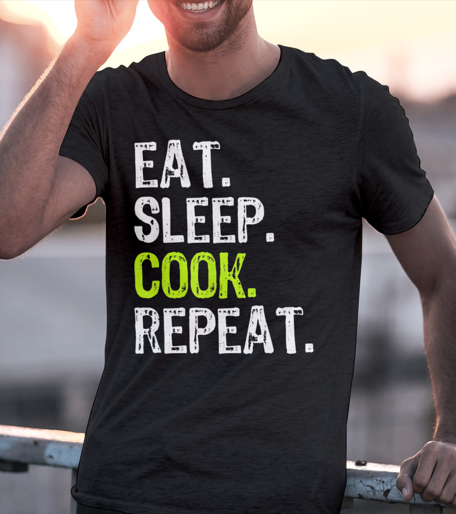 Eat Sleep Cook Repeat Chef Lifestyle T-Shirt