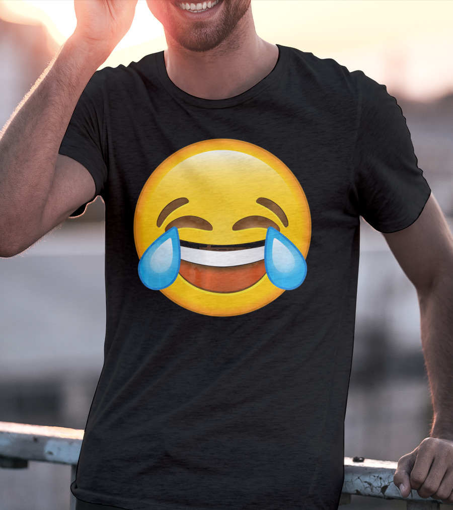 Funny Crying Tears Of Joy Laughing Emoji T-Shirt