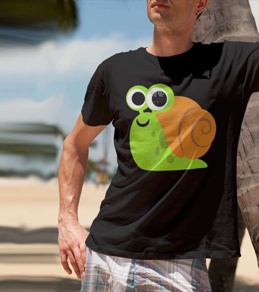 Cute Snail Emoji Lovers Shell T-Shirt