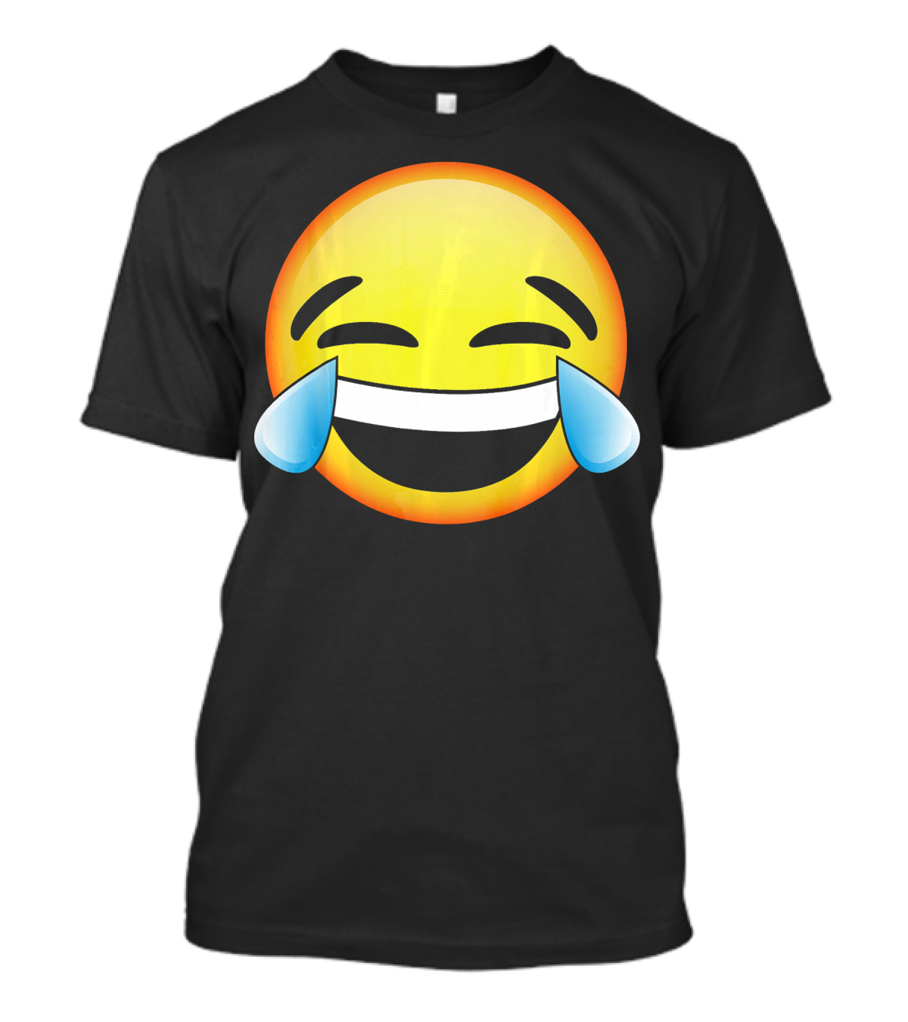 HD Emoji Tears Of Joy Face Laughin Hilarious Expression T-Shirt